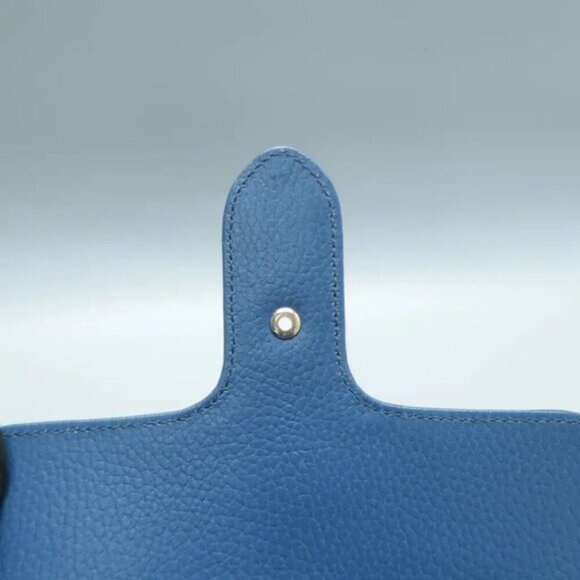 100% Authentic GUCCI Interlocking Blue  Leather Shoulder Bag 868-11324 - Picture 8 of 12